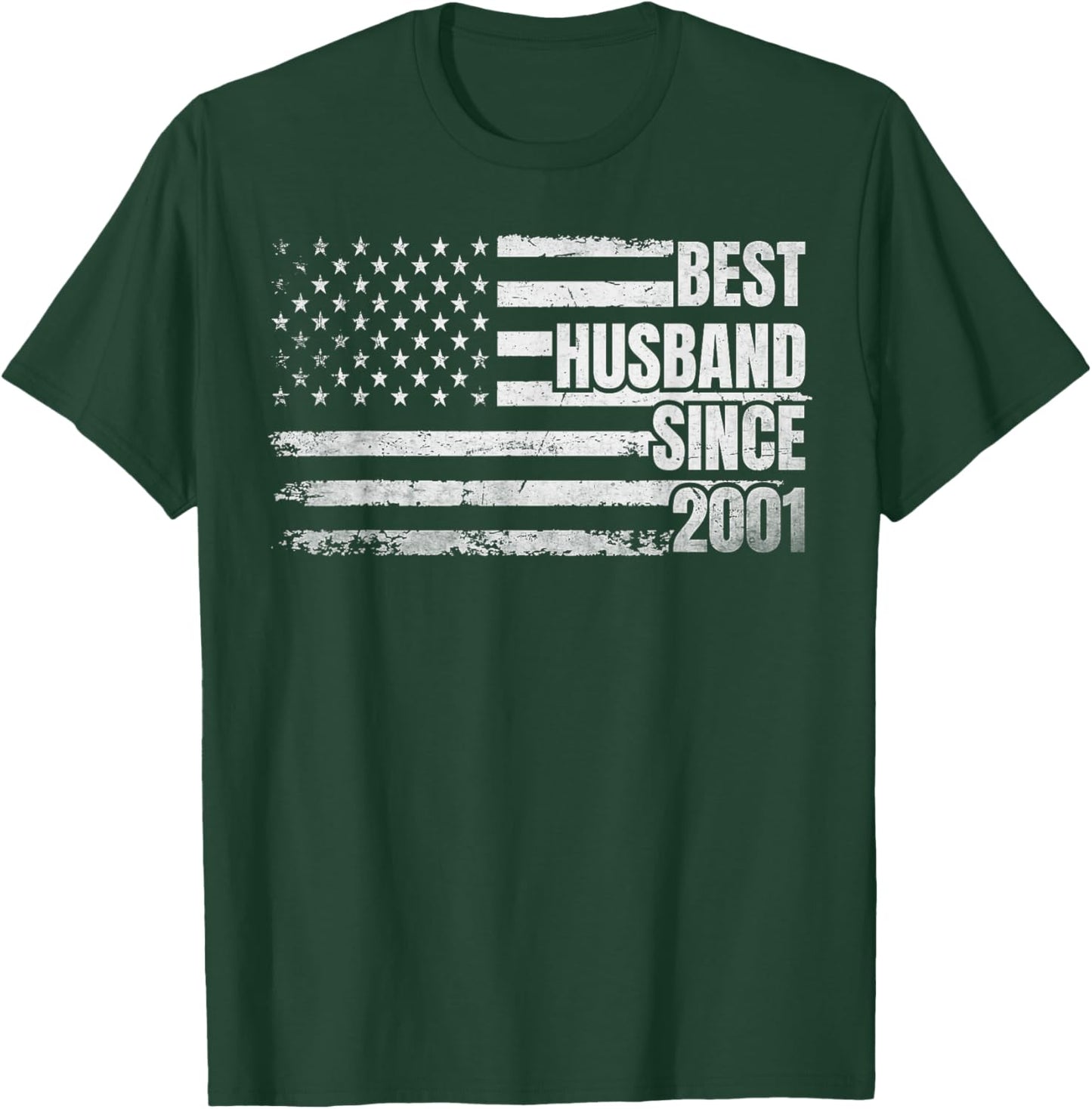 Best Husband Since 2001 23rd Vintage Wedding Anniversary T-Shirt - T-Shirt | Forest