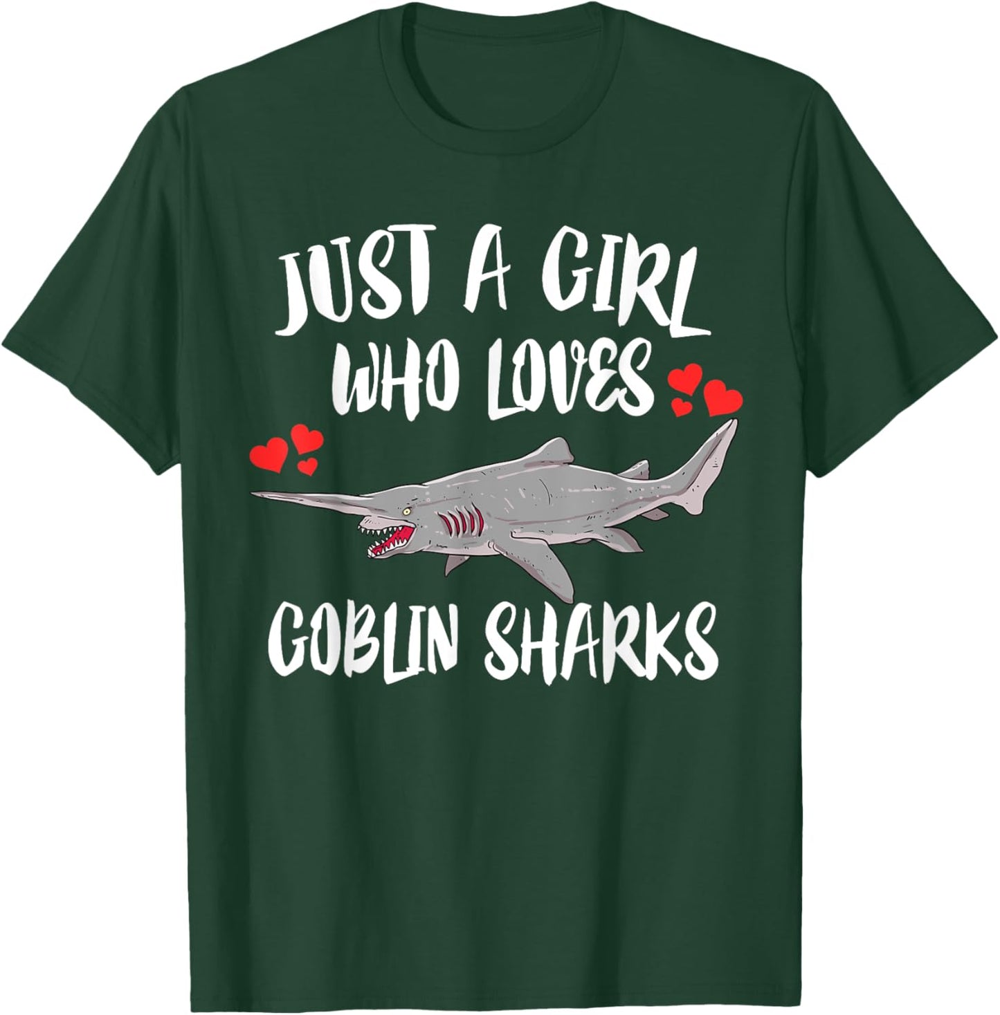Just A Girl Who Loves Goblin Sharks T-Shirt - T-Shirt | Forest