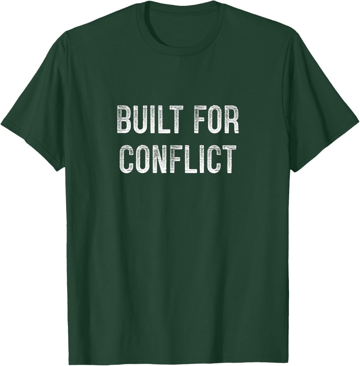 Built For Conflict - Vintage Style T-Shirt - T-Shirt | Forest
