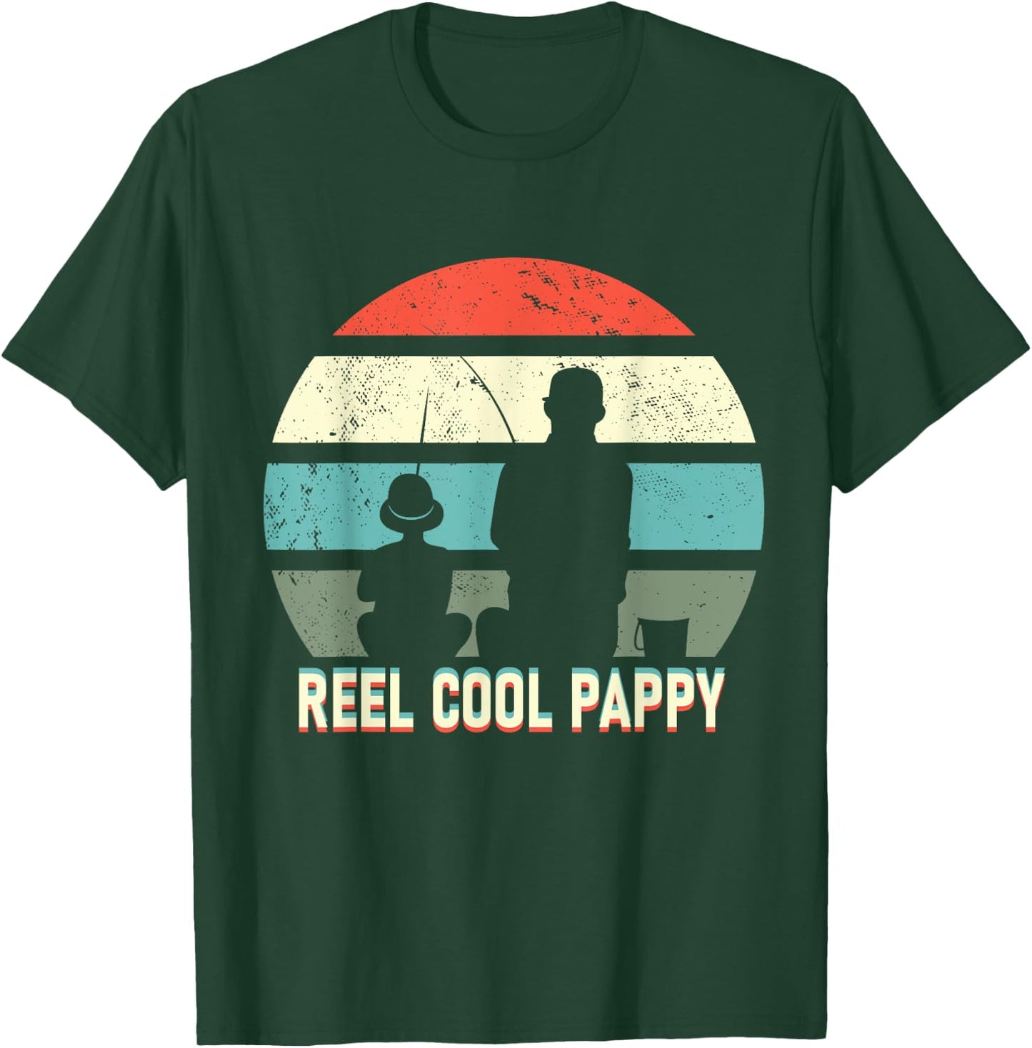 reel cool Pappy fisherman grandpa father's day Fishing gifts T-Shirt - T-Shirt | Forest
