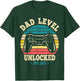 Dad Level Unlocked Est. 2023 New Daddy I Leveled Up To Dad T-Shirt - T-Shirt | Forest
