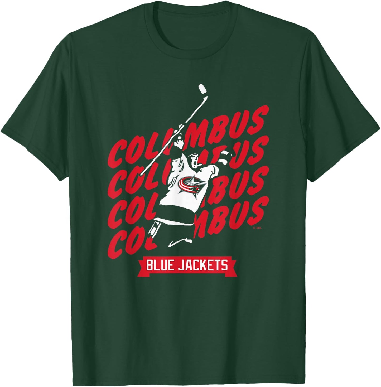 Columbus Blue Jackets Graffiti Navy Officially Licensed T-Shirt - T-Shirt | Forest