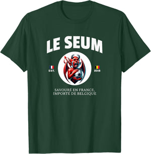 Le Seum Football France Belgium - J'ai Le Seum Belge , Black, S T-Shirt - T-Shirt | Forest