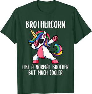 Unicorn Brother Girl Birthday Party Clothing BrotherCorn T-Shirt - T-Shirt | Forest