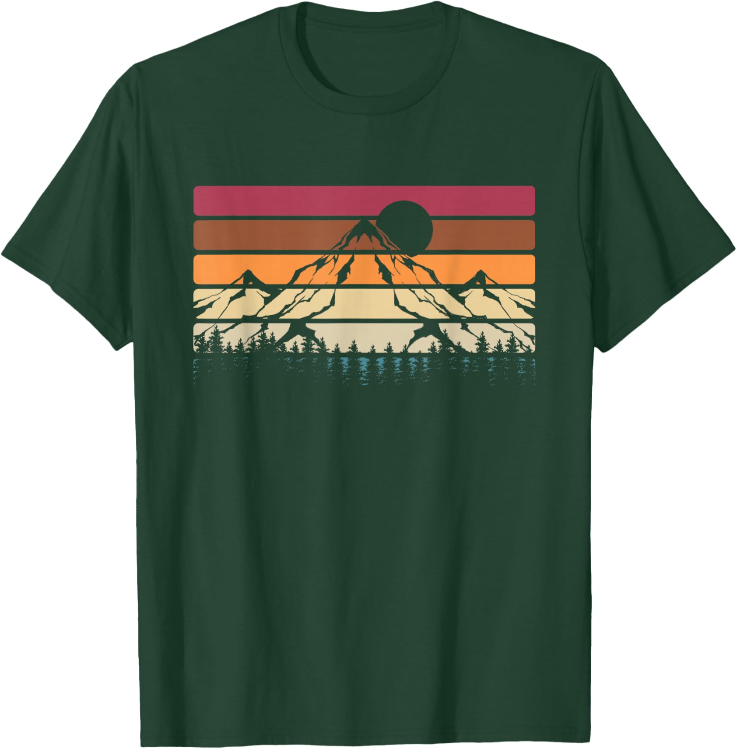 Mountaineers Nature Lovers Forest Retro Hiking T-Shirt - T-Shirt | Forest
