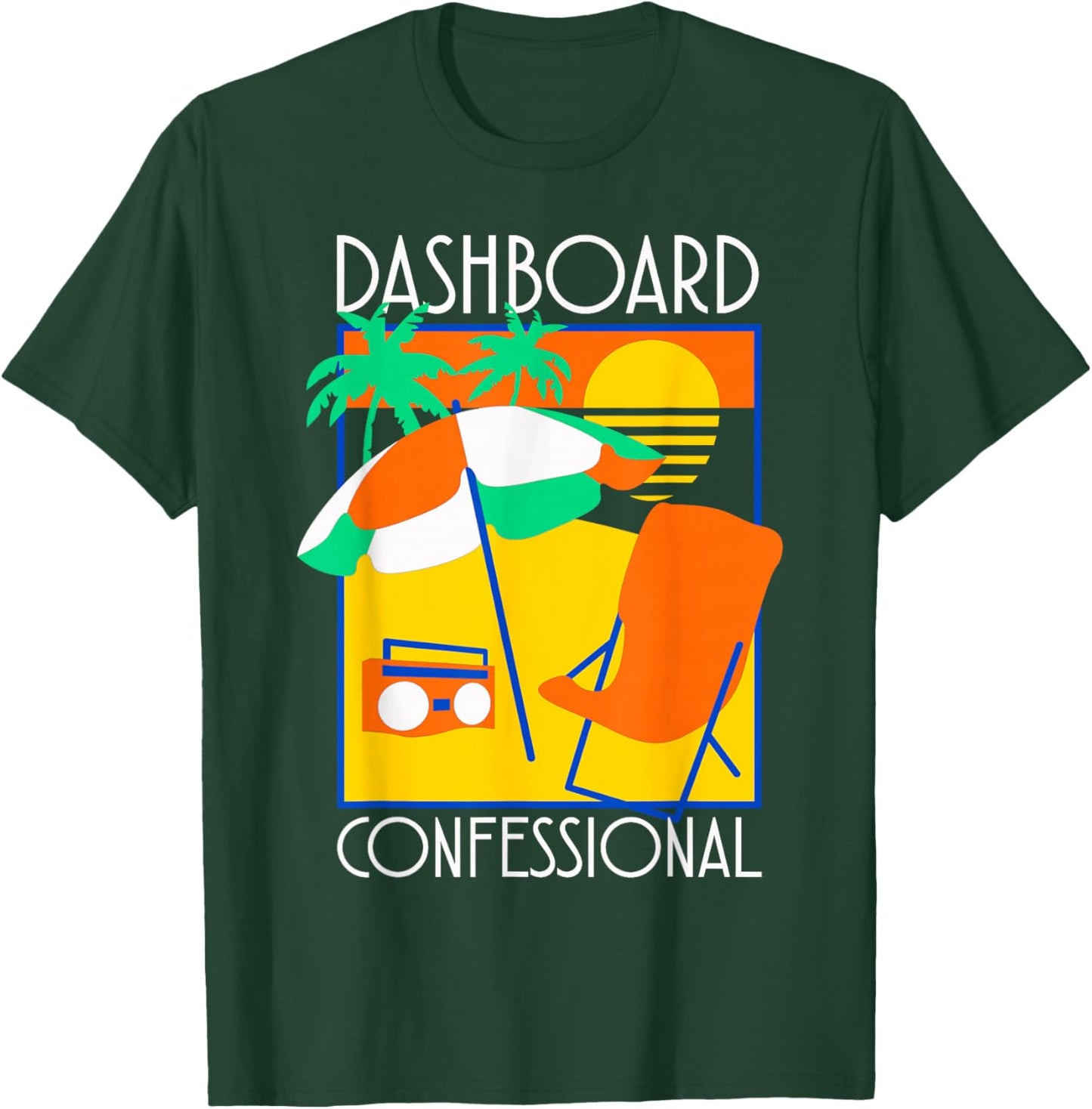 Dashboard Confessional - Vacation , Small, Black T-Shirt - T-Shirt | Forest