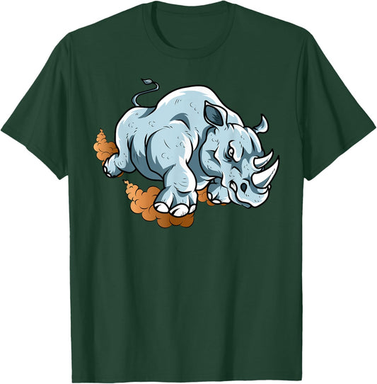 Rhino Lover Rhinoceros African Animal Safari Horn Wildlife T-Shirt - T-Shirt | Forest