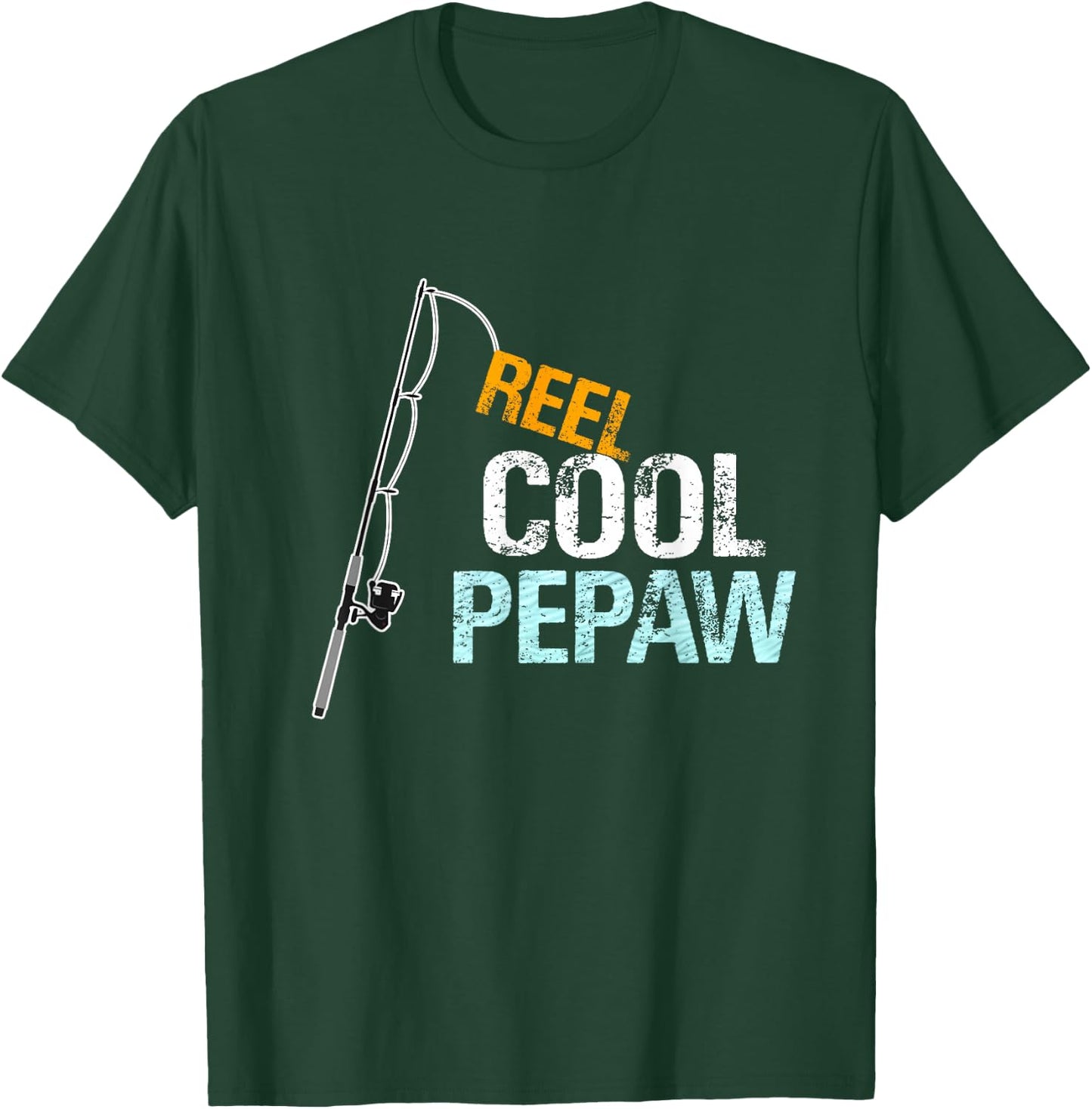 Pepaw Gift from Granddaughter Grandson Reel Cool Pepaw T-Shirt - T-Shirt | Forest
