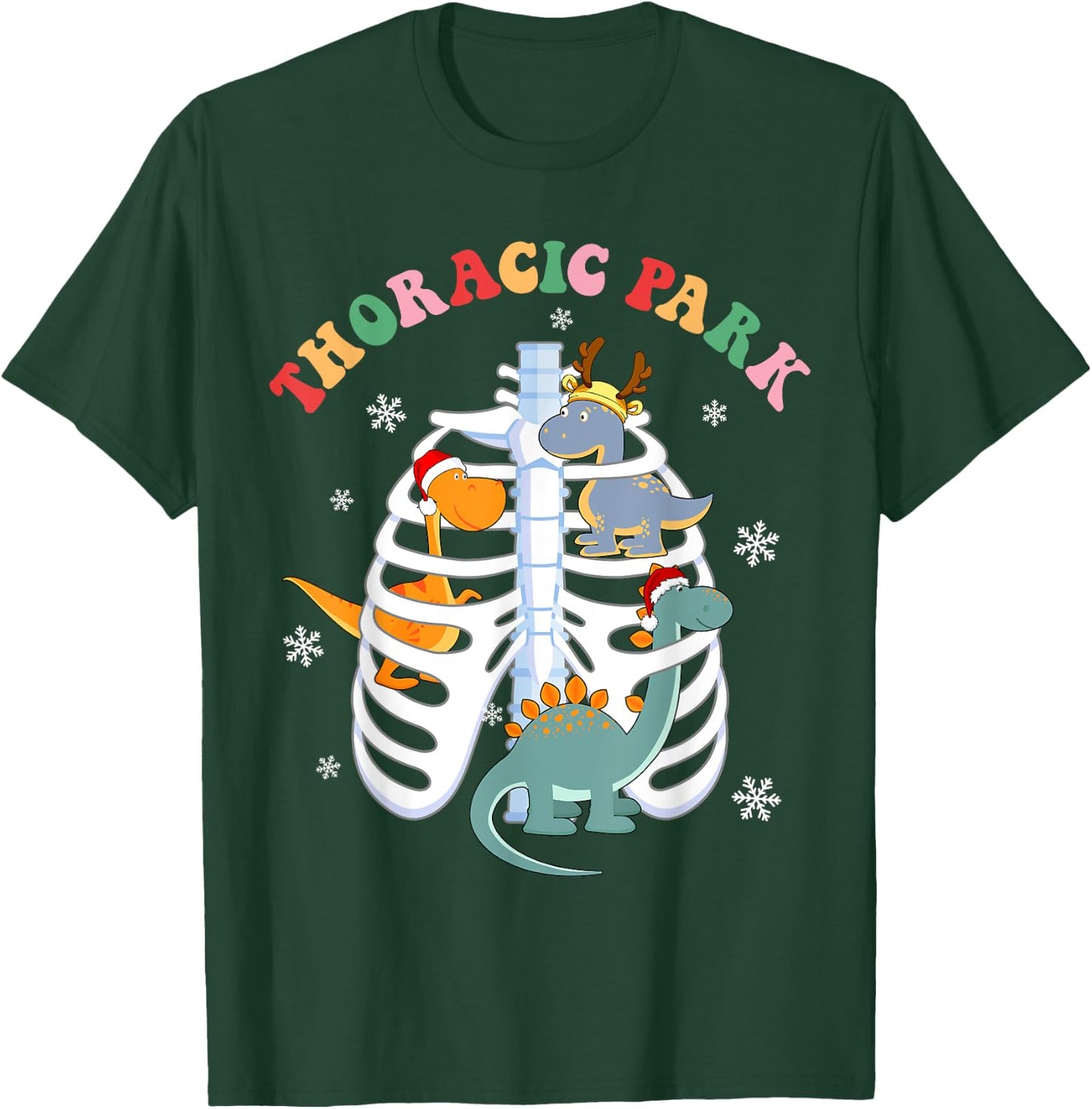Thoracic Christmas Park Thoracic Surgery OR Nurses Doctor T-Shirt - T-Shirt | Forest