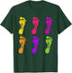Colorful Footprint | Chiropodist | Foot Doctor Podiatrist T-Shirt - T-Shirt | Forest