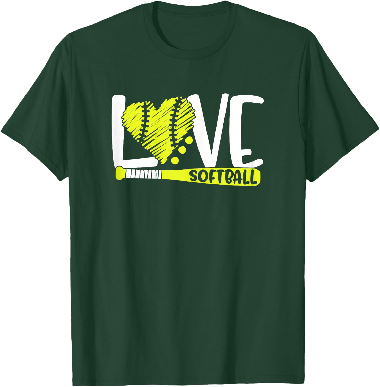Softball Graphic Saying for Teen Girls and Women T-Shirt - T-Shirt | Forest
