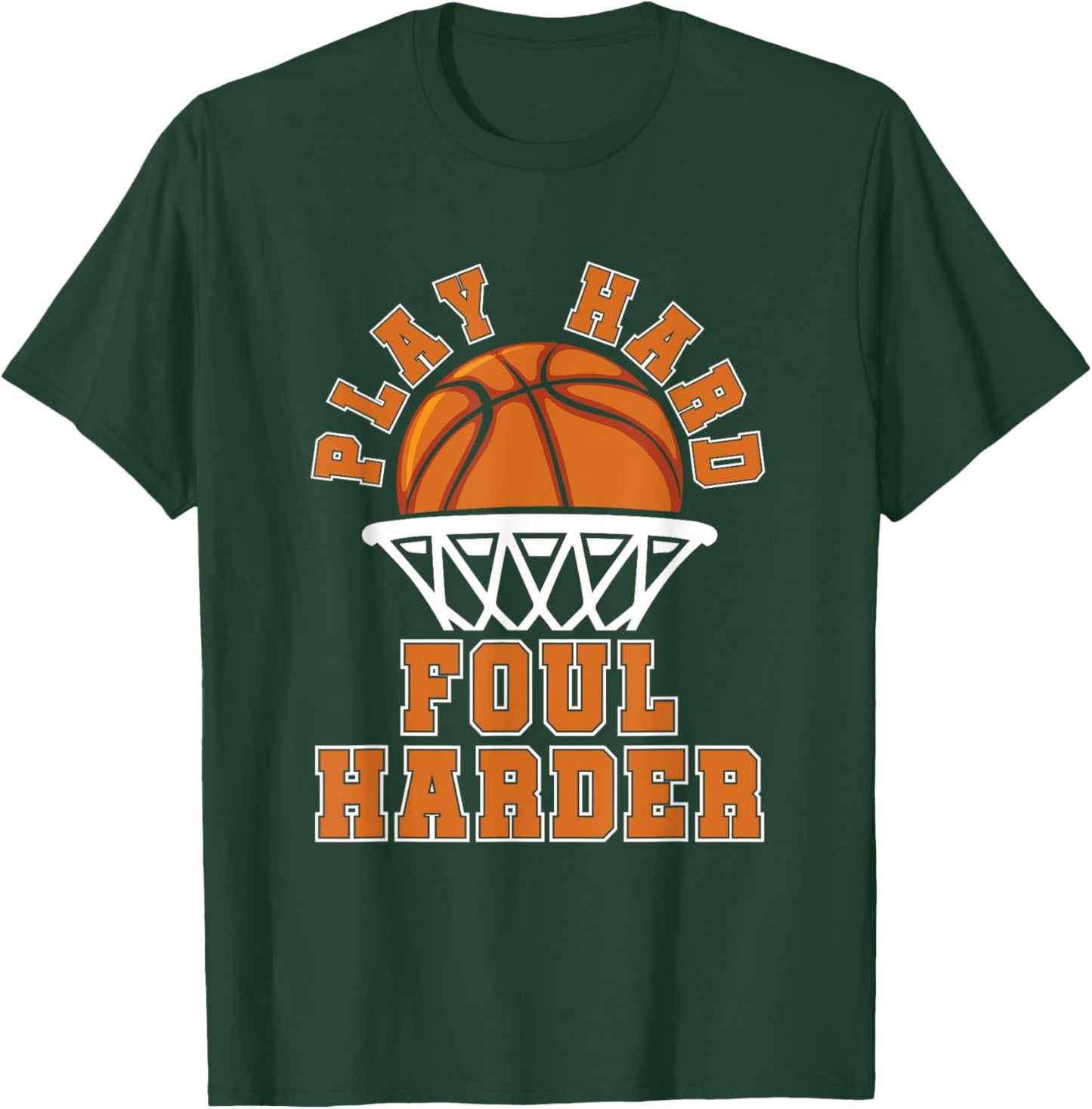Bball Hoops Player - Streetball Basketball Fouls T-Shirt - T-Shirt | Forest