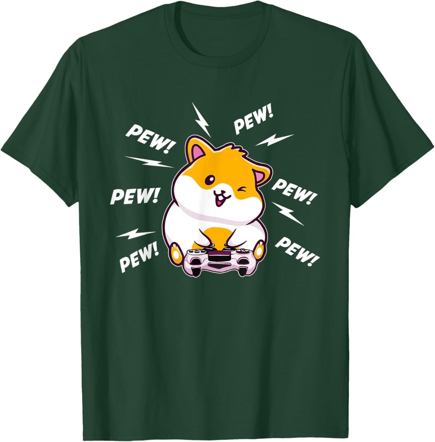Hamster Video Gamer - Gaming Animal Whisperer Rodent Lover T-Shirt - T-Shirt | Forest
