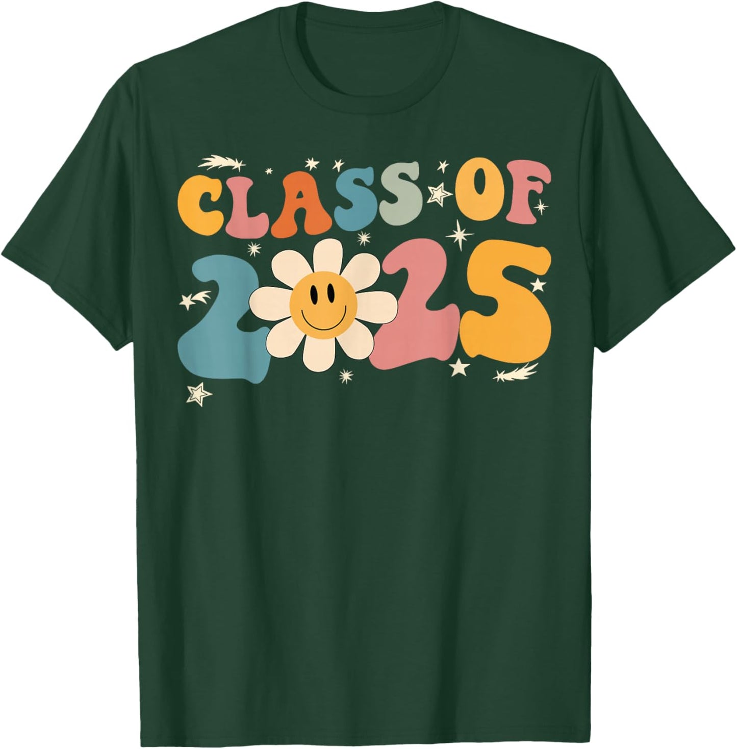 Class of 2025 Grow With Me Graduation First Day of School T-Shirt - T-Shirt | Forest
