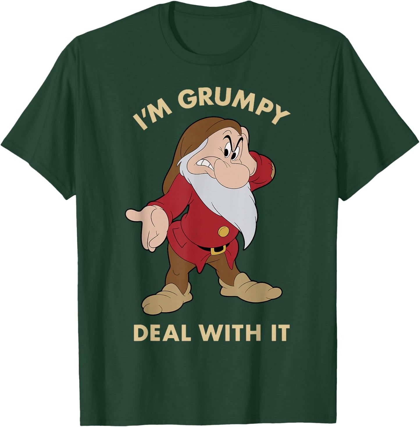 Disney Snow White I'm Grumpy Deal with It Portrait T-Shirt - T-Shirt | Forest