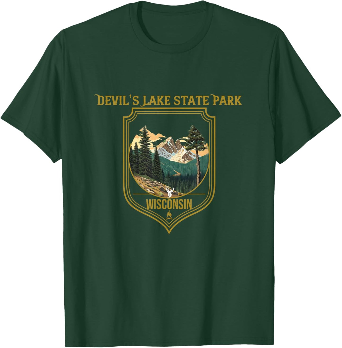 Devil’s Lake State Park Souvenir Apparel - Hiking T-Shirt - T-Shirt | Forest