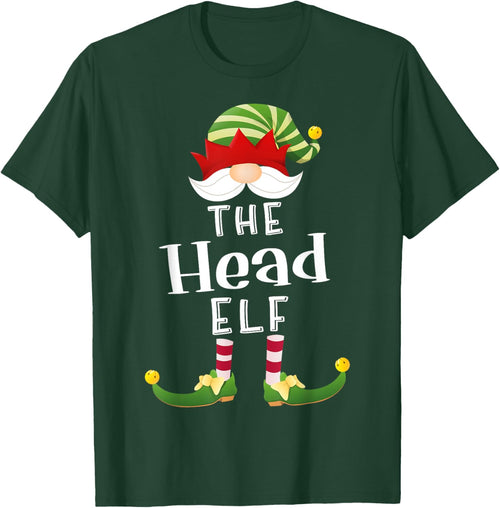 Head Elf Group Christmas Funny Pajama Party