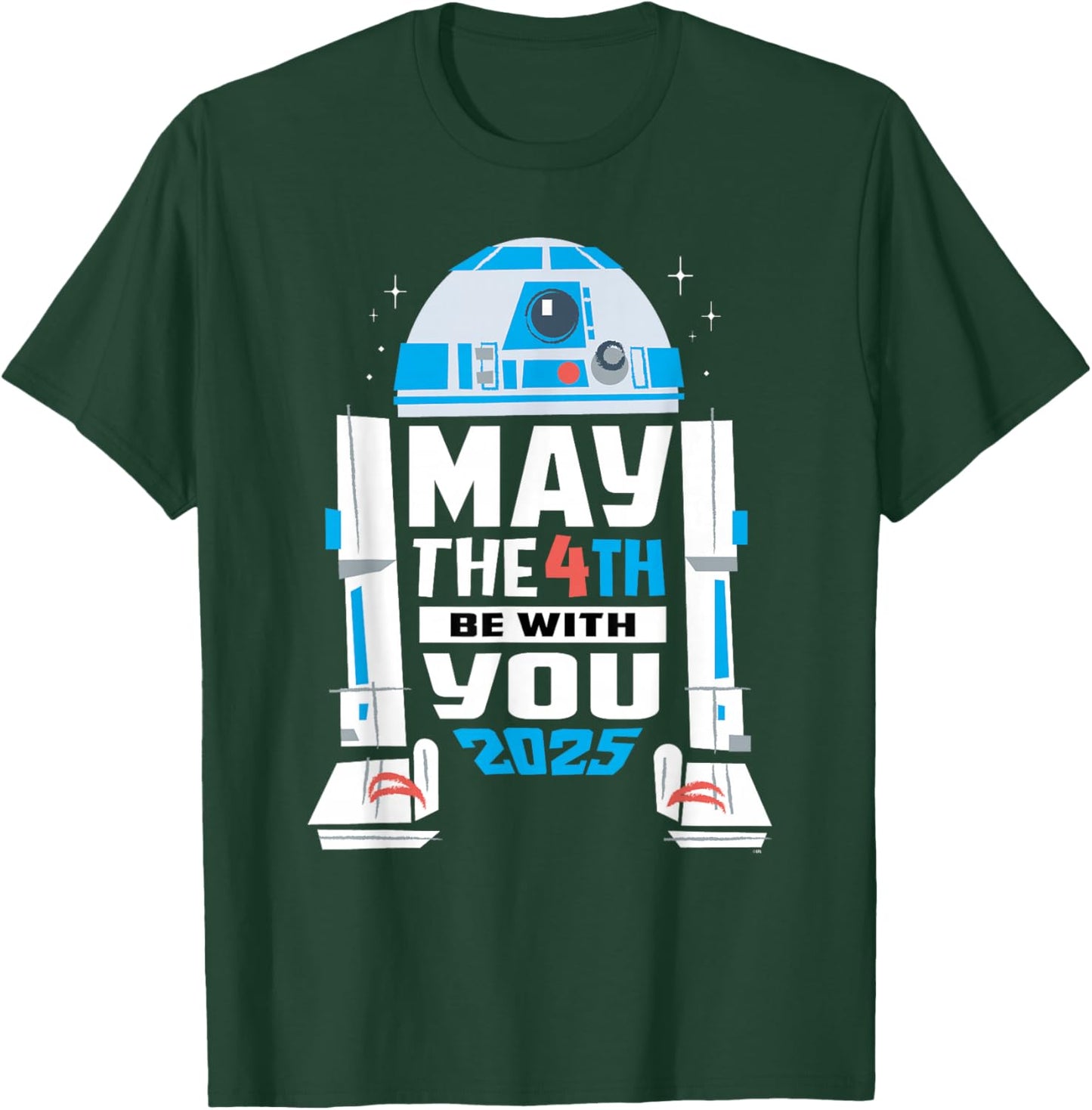Star Wars R2-D2 May the 4th Be With You 2025 Star Wars Day T-Shirt - T-Shirt | Forest
