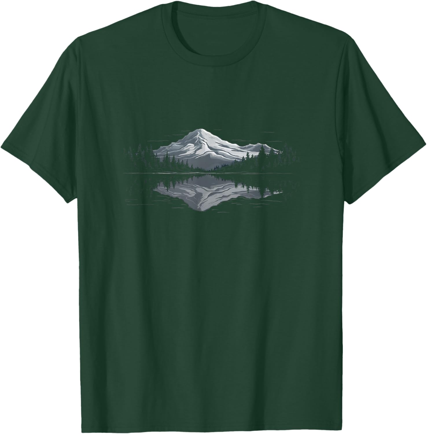 Mountain Wildlife Trees Outdoors Nature Forest Graphic Men T-Shirt - T-Shirt | Forest