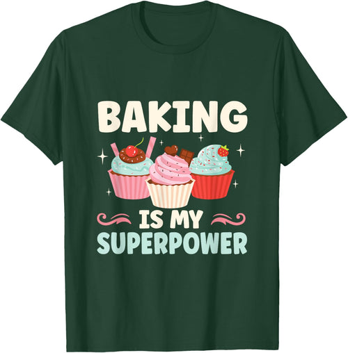 Baking Is My Superpower Funny Cupcake Baker