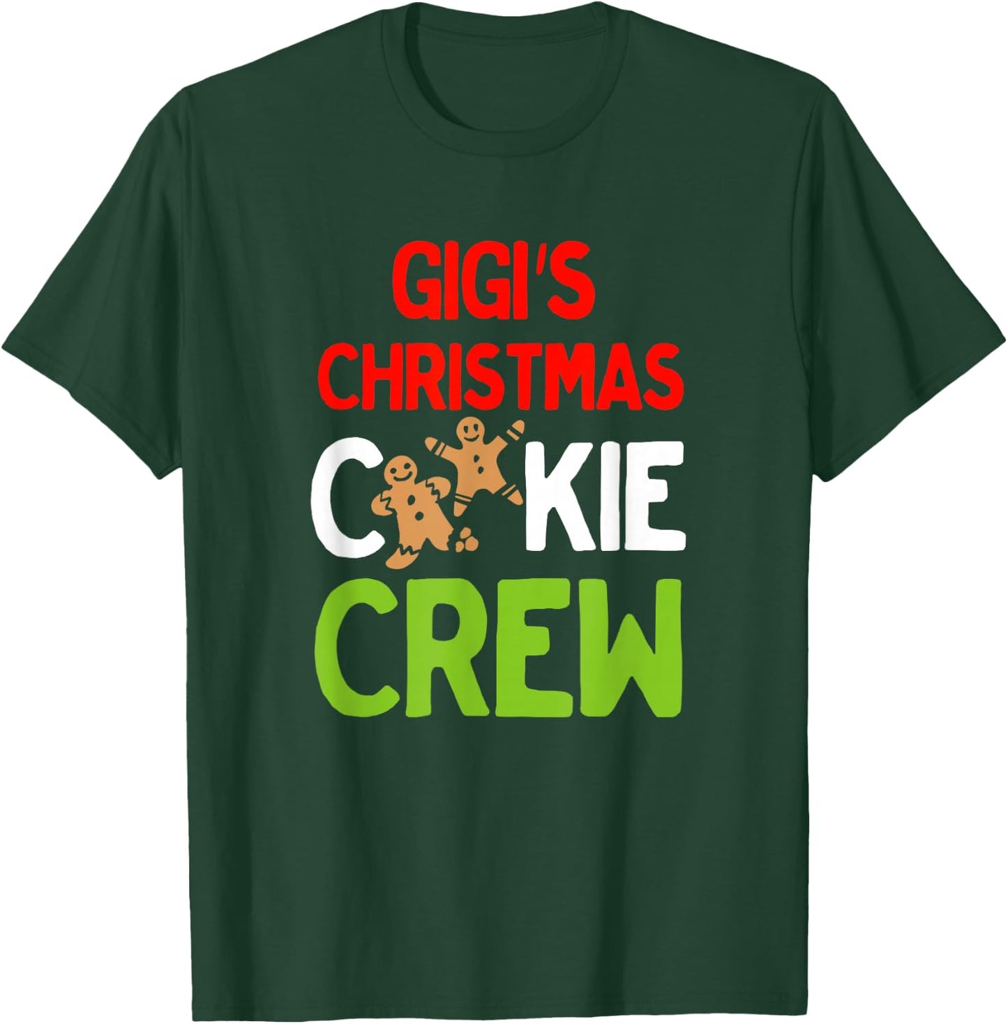 Cute Gigi's Christmas Cookie Crew for Grandkids and Families T-Shirt - T-Shirt | Forest