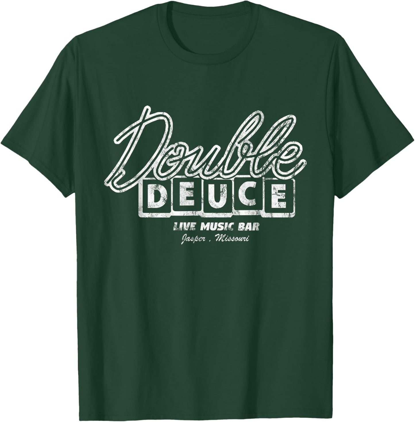 Double Live Deuce Music Vintage House T-Shirt - T-Shirt | Forest