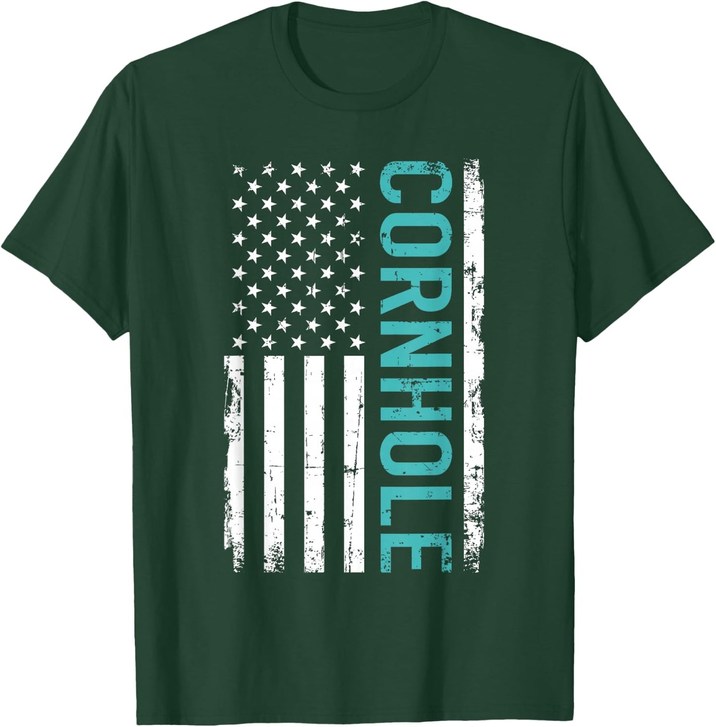 Cornhole USA T-Shirt - T-Shirt | Forest