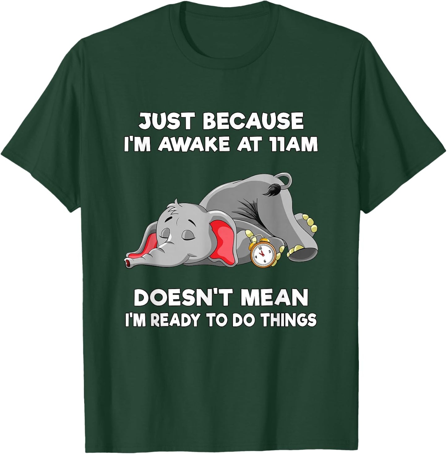 Teen Girl Trendy Stuff Tweens Just Because I'm Awake at 11am T-Shirt - T-Shirt | Forest
