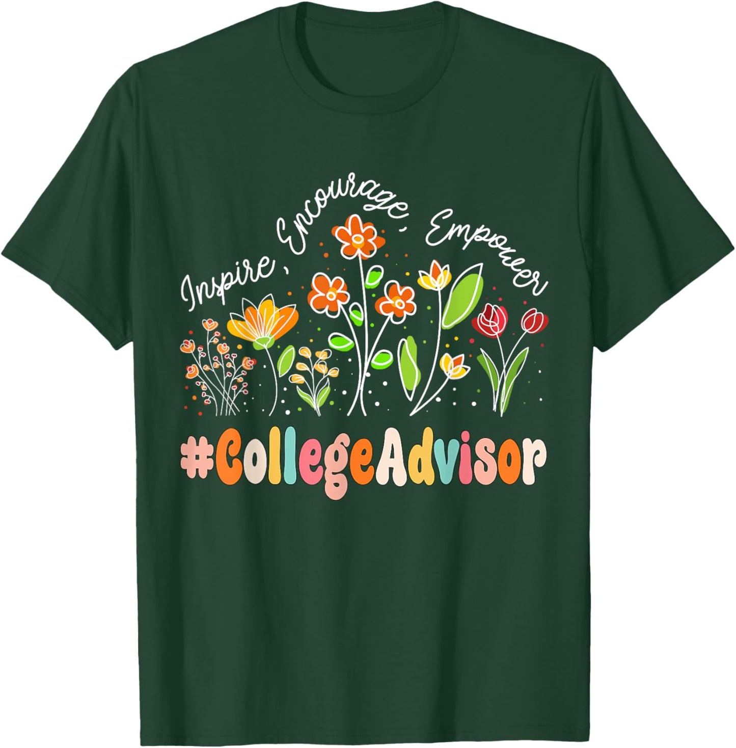 College Advisor Appreciation Week Teacher Back to School T-Shirt - T-Shirt | Forest
