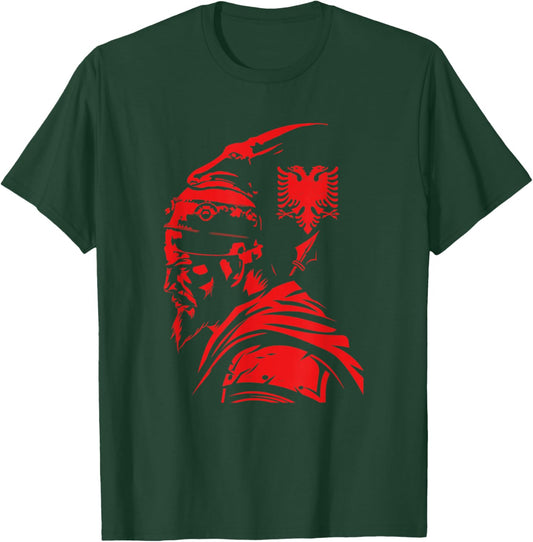 Skanderbeg Albania and Kosovo flag for a proud Albanian T-Shirt - T-Shirt | Forest