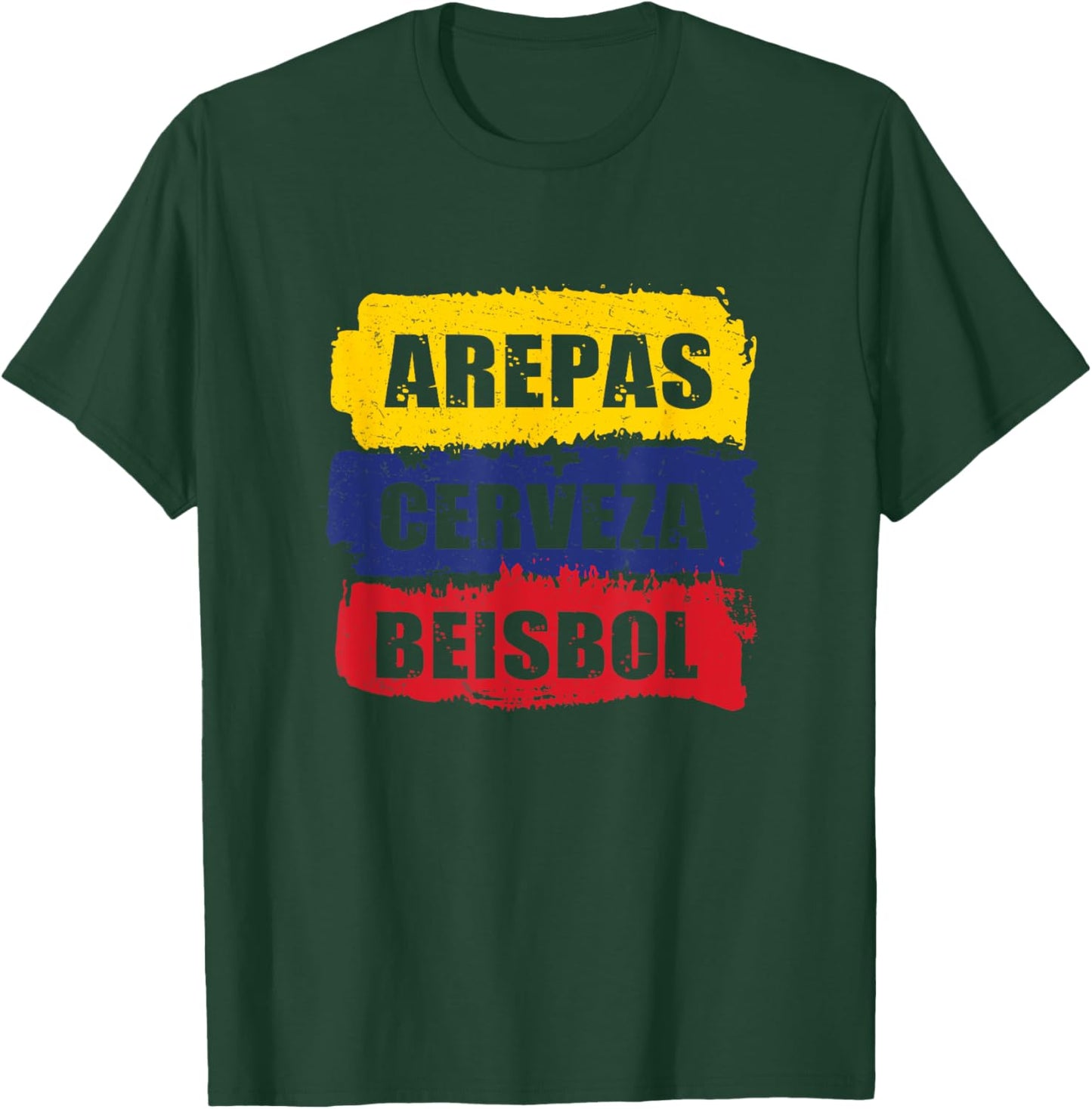 Awesome Arepas Cerveza Beisbol For Arepa Power Arepas Lover T-Shirt - T-Shirt | Forest