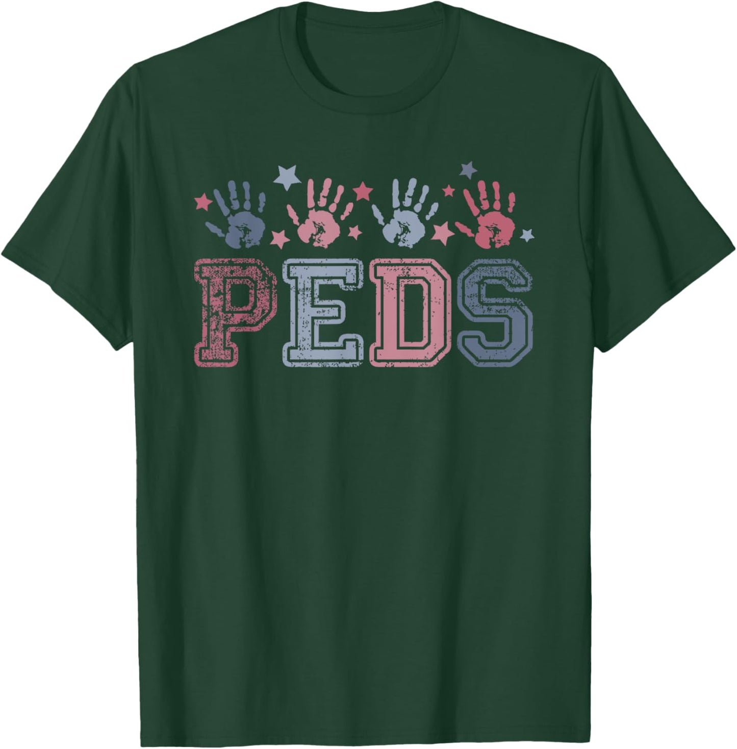 Pediatrics nurse Vintage Patriotic Peds Nurse 4th of July Men T-Shirt - T-Shirt | Forest