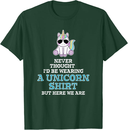 Manly Unicorn Gift Dad Grandpa or Bro - Funny Unicorn T-Shirt - T-Shirt | Forest