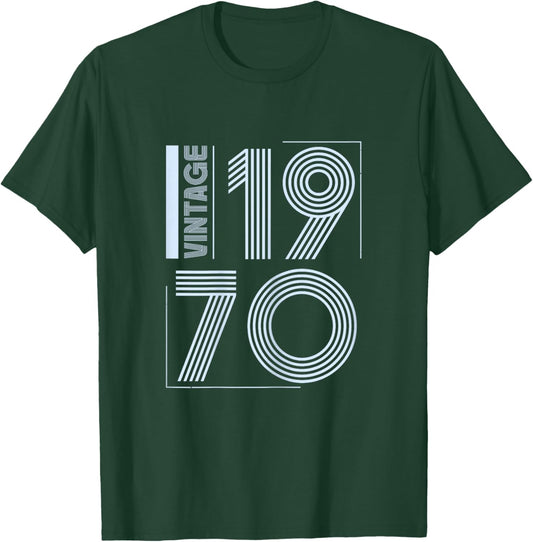 Vintage 1970 T Shirts Retro Funny 1970 Birthday T-Shirt - T-Shirt | Forest