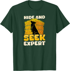 Hide And Seek Expert Design Barn Hunt T-Shirt - T-Shirt | Forest
