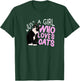 Just A Girl Who Loves Cats Cat Top Gift Girls Women T-Shirt - T-Shirt | Forest