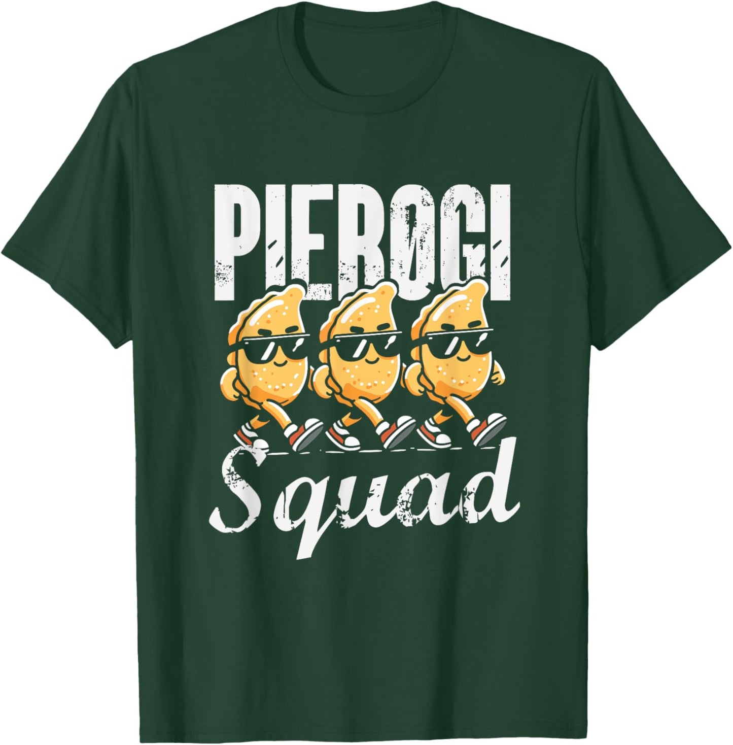Pierogi Squad Funny Polish American Christmas Poland Pierogi T-Shirt - T-Shirt | Forest
