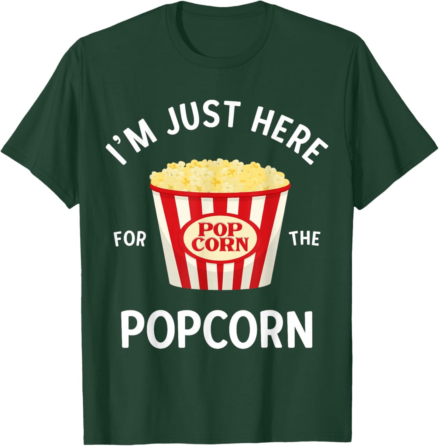 Funny Popcorn Lover Gifts Cinema Movie Snack Lover Men Kid T-Shirt - T-Shirt | Forest