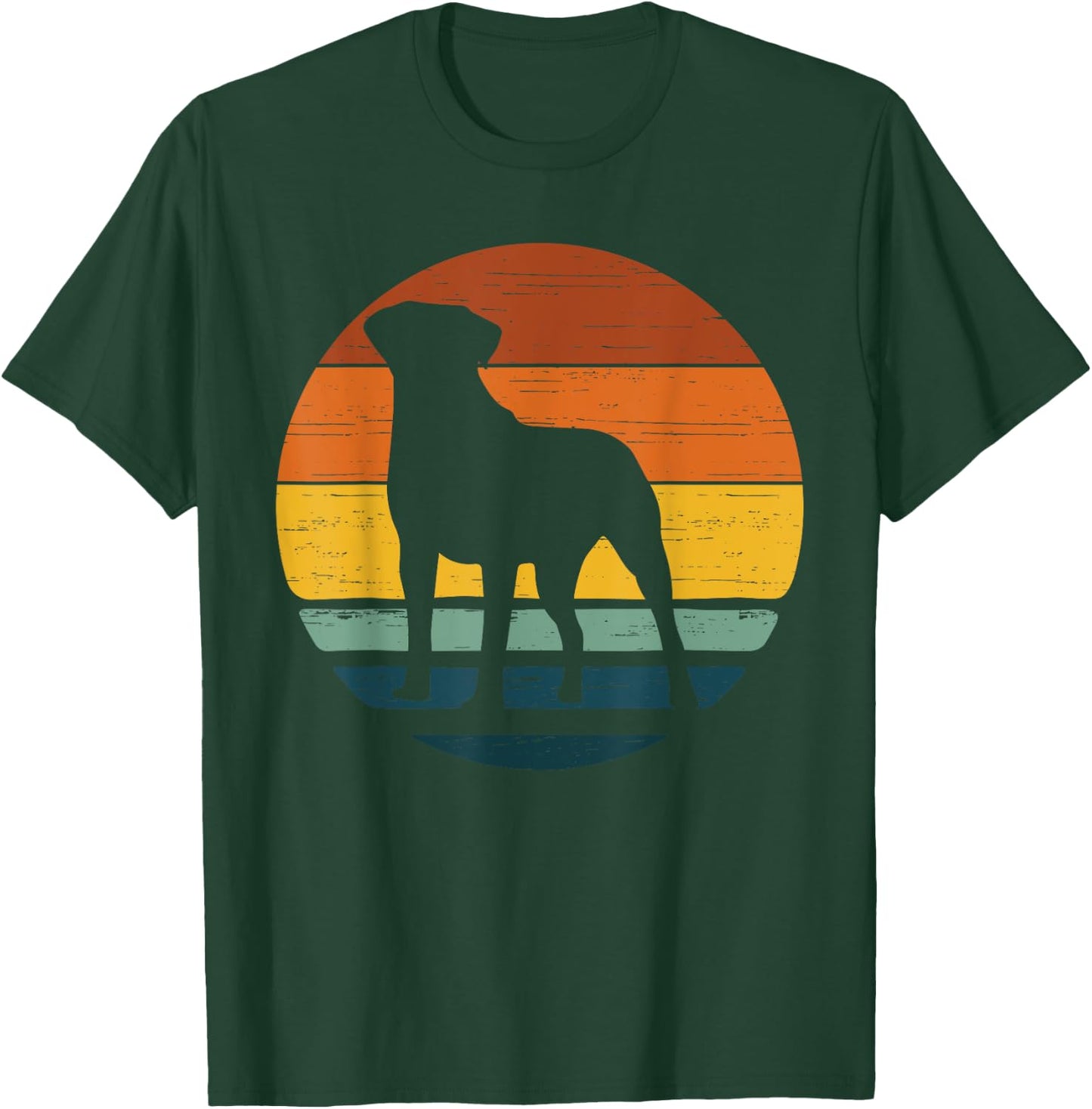 Valley Bulldog Vintage Retro Mum Dad Dog Gift T-Shirt - T-Shirt | Forest