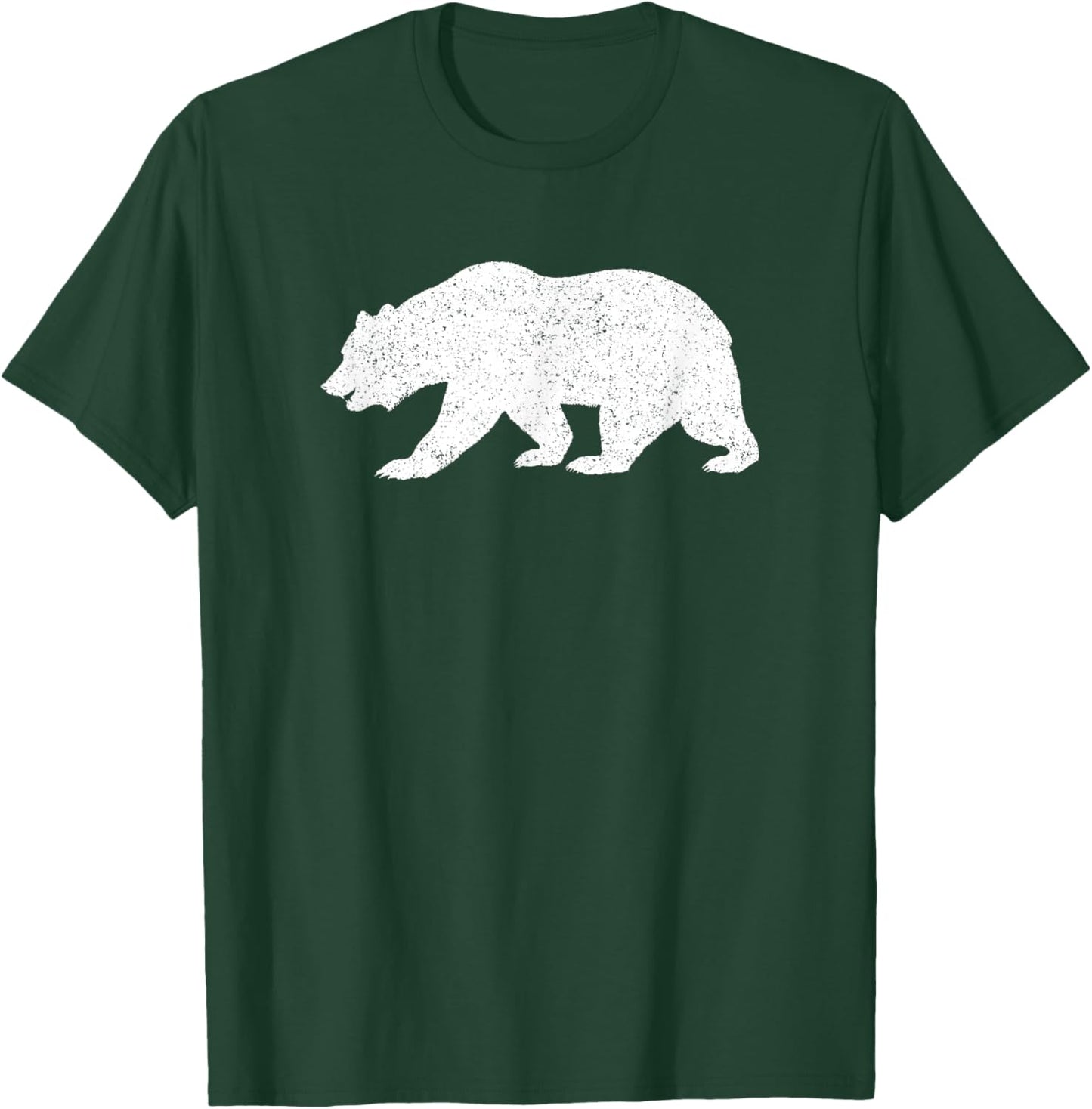 California Grizzly Bear State Flag CALI Republic Silhouette T-Shirt - T-Shirt | Forest
