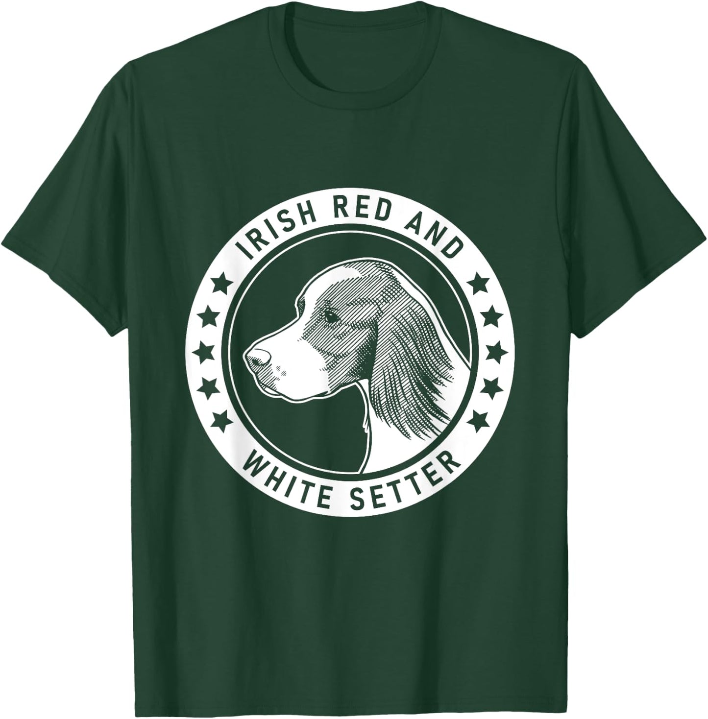 Irish Red and White Setter Fan design T-Shirt - T-Shirt | Forest