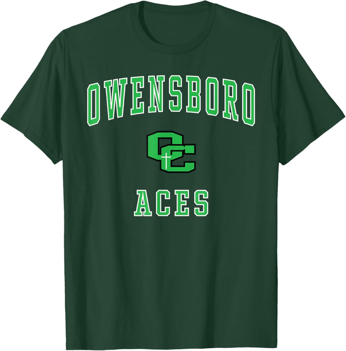 Owensboro Catholic High School Aces T-Shirt - T-Shirt | Forest