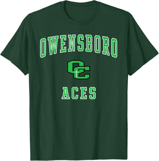 Owensboro Catholic High School Aces T-Shirt - T-Shirt | Forest