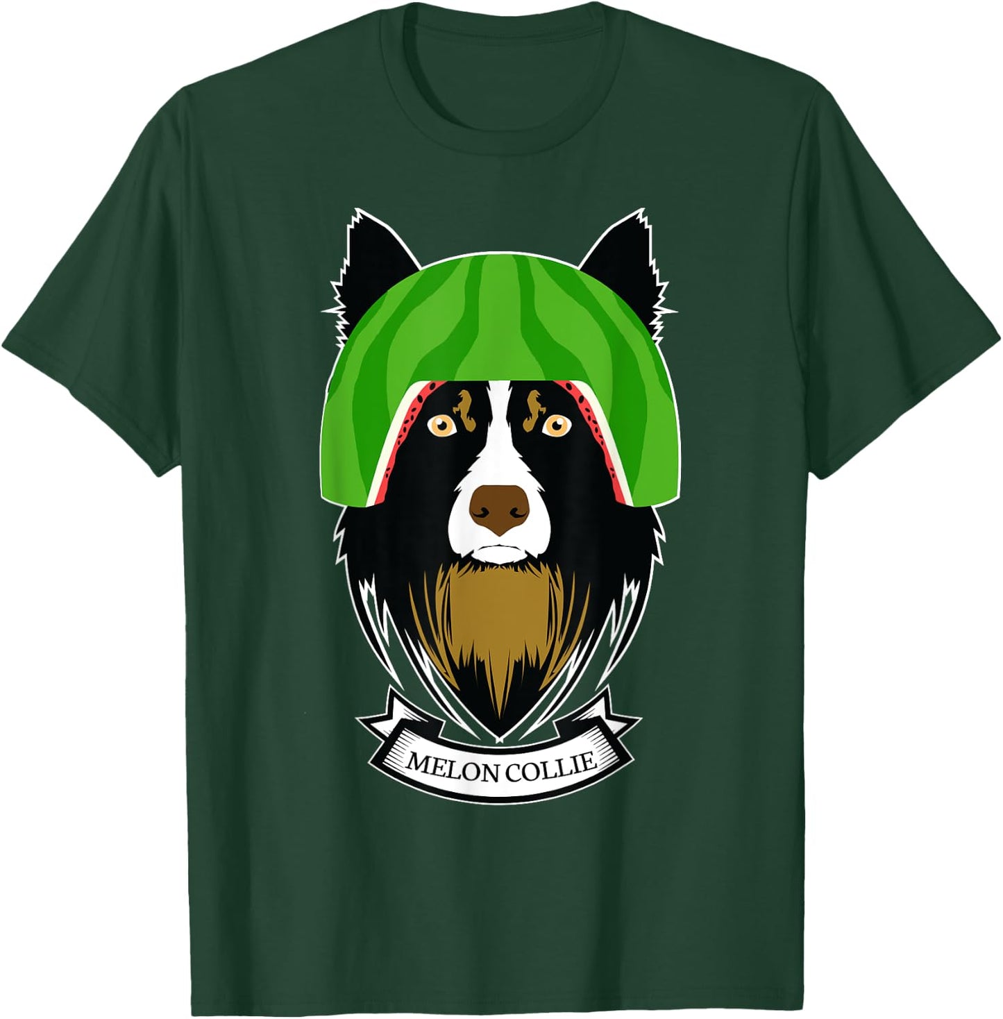 Melon Collie Funny Dog - Melancholy Dogs T-Shirt - T-Shirt | Forest