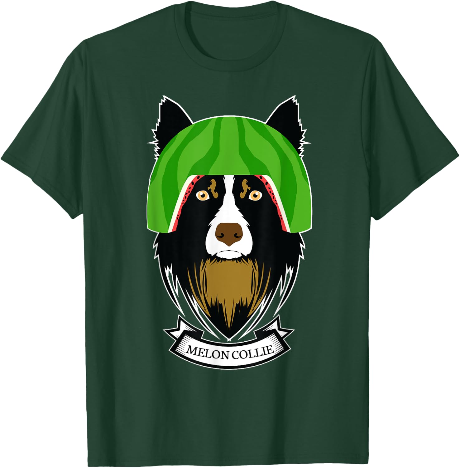 Melon Collie Funny Dog - Melancholy Dogs T-Shirt - T-Shirt | Forest