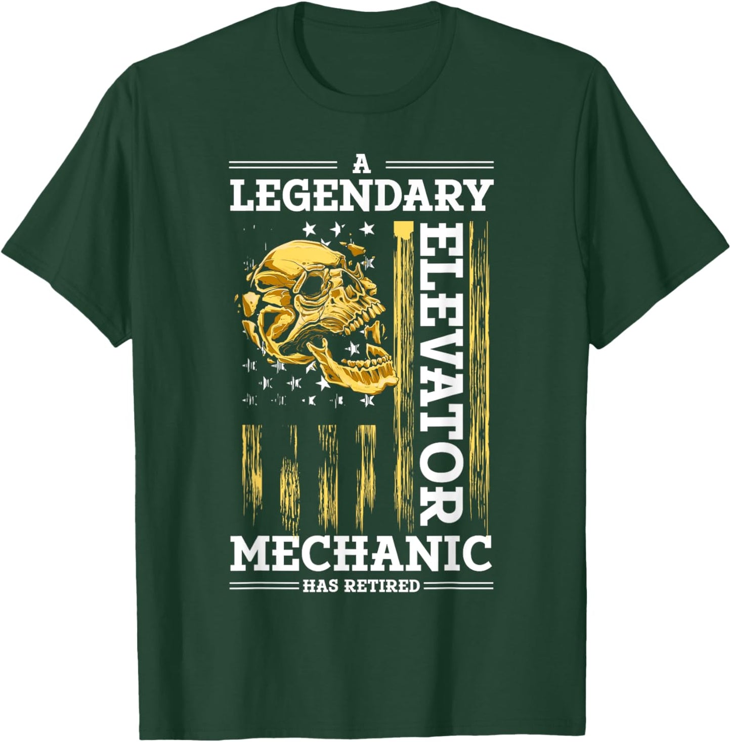 Retirement Elevator Technician Retired Elevator Mechanic T-Shirt - T-Shirt | Forest