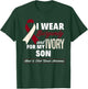 I Wear Burgundy & Ivory For My Son Head & Neck Cancer T-Shirt - T-Shirt | Forest