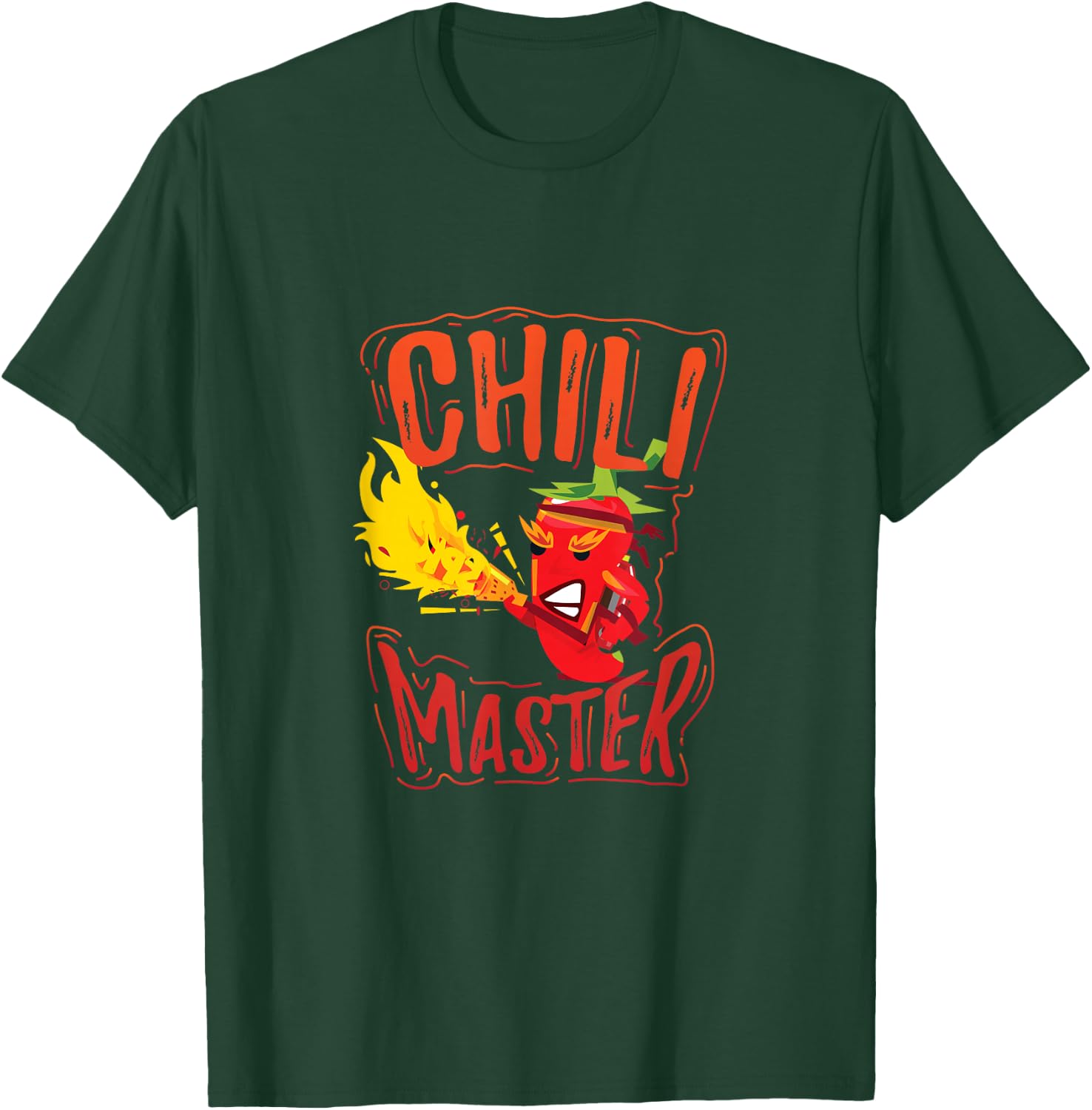 Chili Master Cooking Competition Chef Gift Fun T-Shirt - T-Shirt | Forest