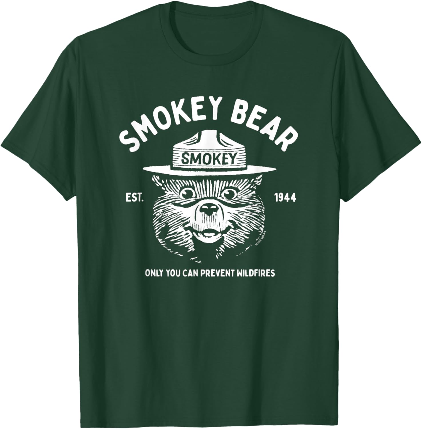 Vintage Smokey Bear Logo Only You Can Prevent Wildfires T-Shirt - T-Shirt | Forest