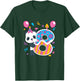 Panda 8 Year Old Children's Birthday Party T-Shirt - T-Shirt | Forest